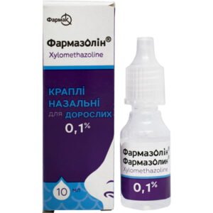 Farmazolin Nasal Drops 0.1% – 10 ml Xylometazoline Decongestant