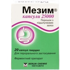 Mezym Capsules 25000 – Digestive Enzyme Support