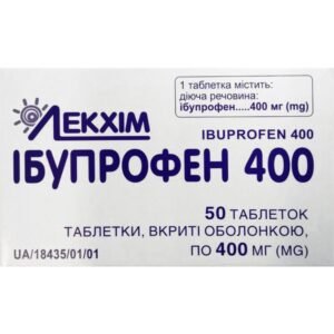 Ibuprofen 400 mg Film-Coated Tablets (50 pcs) – Anti-Inflammatory