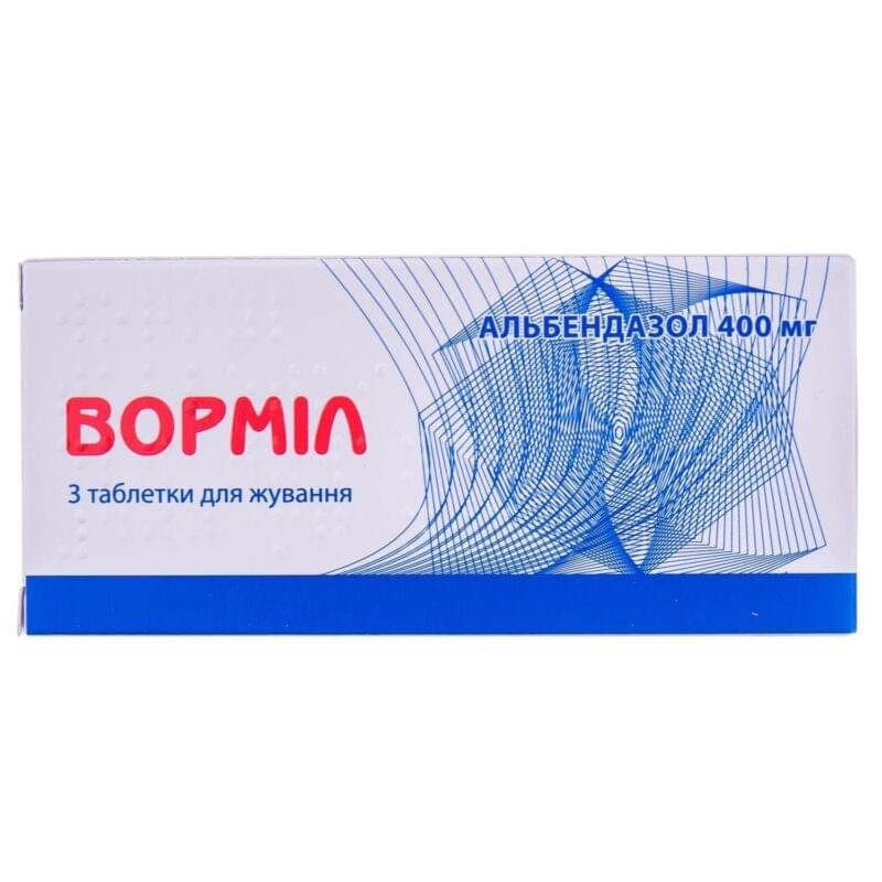 Vormil Chewable Tablets 400 mg 3 Tablets