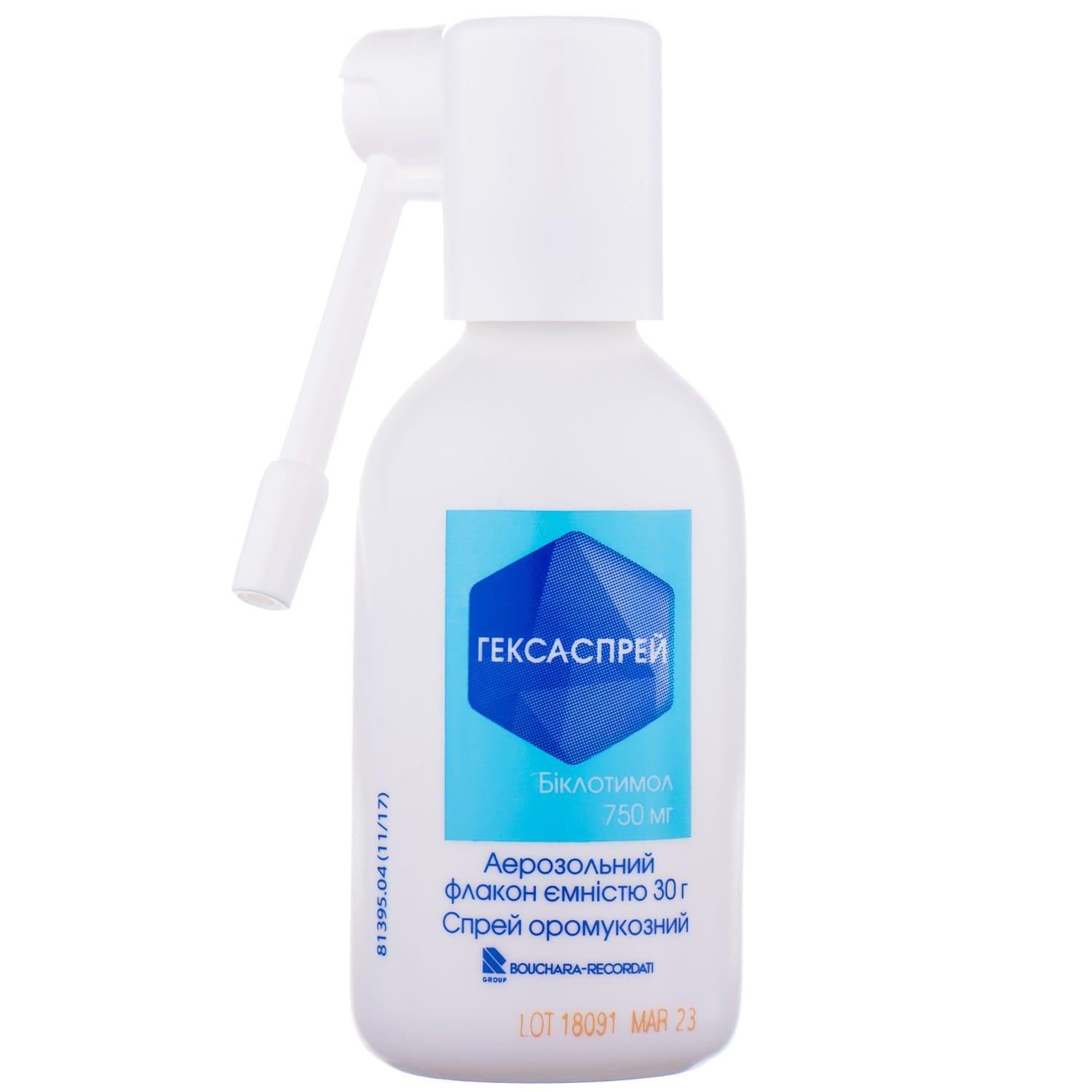Hexaspray Oromucosal Antiseptic Spray 750 mg (30 g)